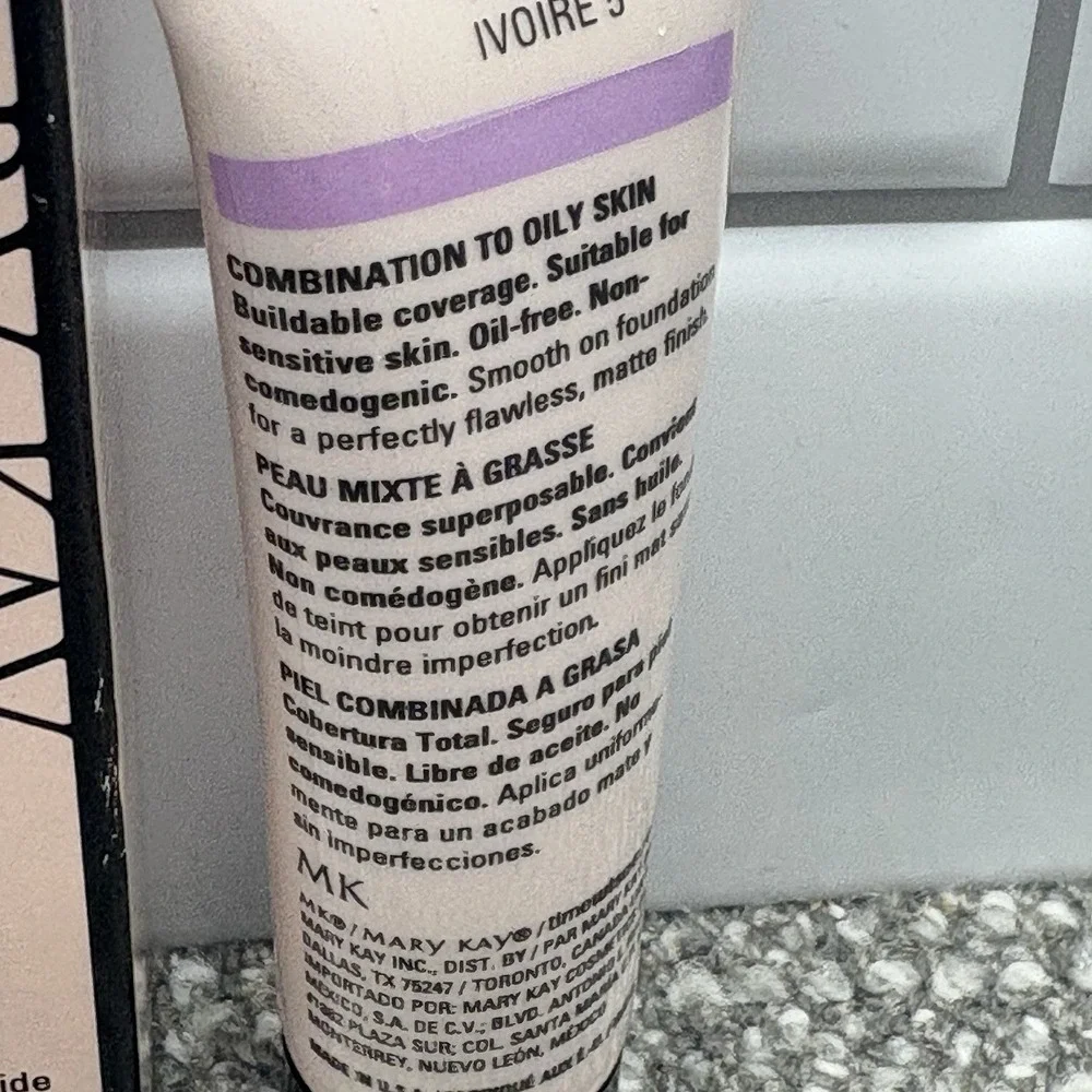 Mary Kay Timewise Foundation Matte Wear New In Box‎ Combination To Oily Ivory 5 - Picture 3 of 8